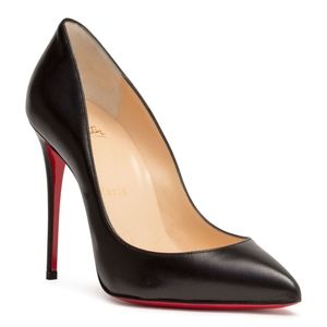 NIB Christian Louboutin pigalle follies kid black 100 mm pump NIB